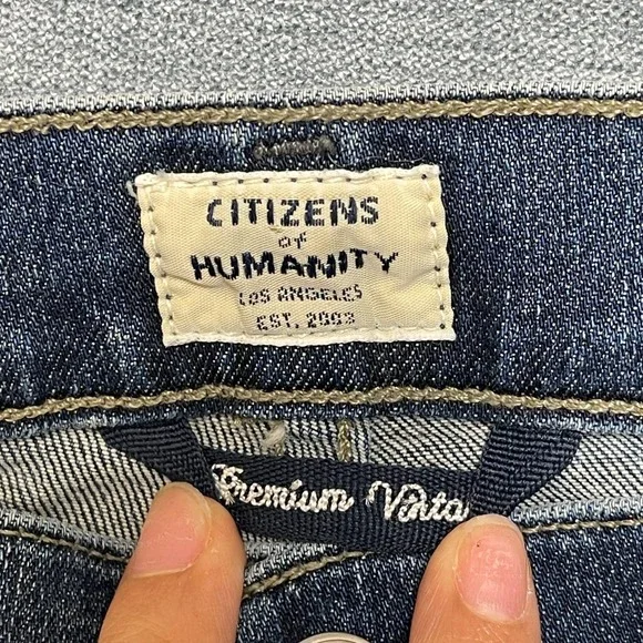 Citizens of Humanity Harlow Jeans Womens 27x30 Blue Denim High Rise Slim Fit - Picture 9 of 16